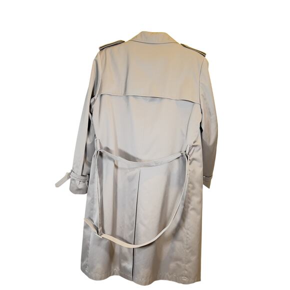 Stormport Trench Coat Men 42R ZipOut Lining Double Breast Cold Mild 2 Coats in 1 - Picture 4 of 16